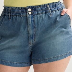 SO High Waist Denim Blue Women's Shorts